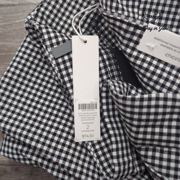 Chico's Brigitte Slim Leg Crop Pants Size Chico's 2 (12) - Picture 6 of 7